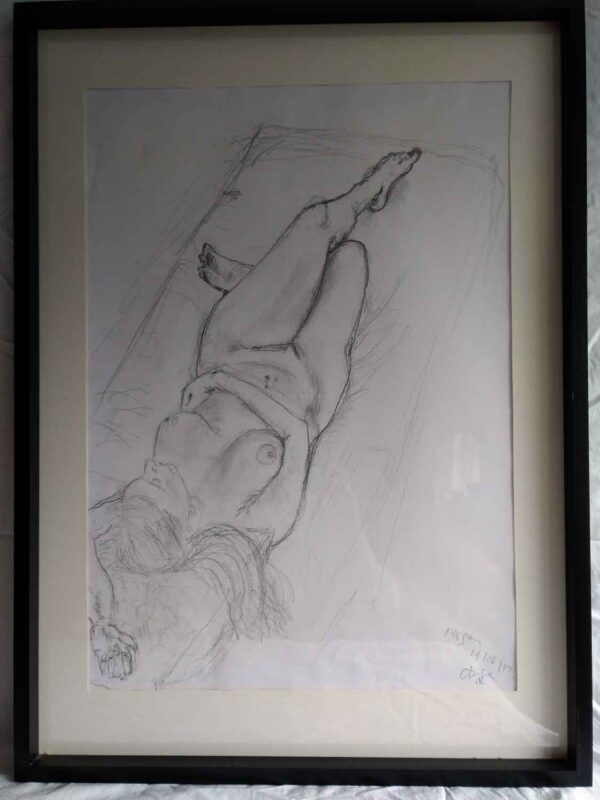 Life-study-5--pencil-on-A2-paper-Framed--NFS